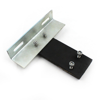 Support de tige vertical 3/8" 1/2" à tête plate droite, support de tige pivotant à 90°, support de tige d'échappement vertical 7" 9" 12" pour béton
