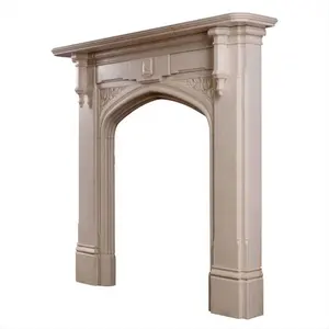 Interior outdoor home villa Engraved Natural Stone marble surround Door Frame for House
