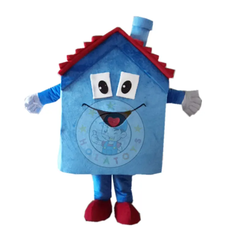 Light blue house mascot costumes