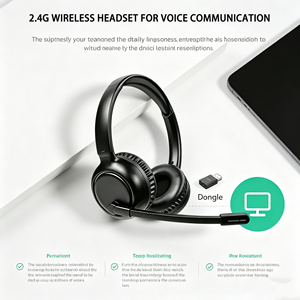Auriculares Inalámbricos Bluetooth 2.4G, Reducción de Ruido ENC, Alta Fidelidad, Largo Alcance, 20H de Batería, con Adaptador para Oficina y Negocios - Product Image 3
