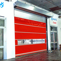 Volet roulant en PVC haute vitesse avec fenêtre de visualisation transparente, ouverture latérale électrique pour atelier et entrepôt intérieurs