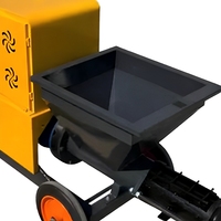 Machine à projeter le béton, le mortier, le plâtre et le coulis SG, haute efficacité, moteur 4 kW, trémie 60 L