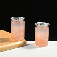 Mini canette PET 180 ml transparente pour jus de fruits avec couvercle en aluminium, boisson au fruit de la passion et au litchi, petite canette de boisson, usine