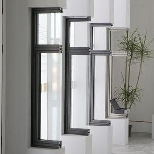Fenêtre à battant minimaliste en aluminium moderne, insonorisée, avec moustiquaire en acier inoxydable et verre trempé - Product Image 1
