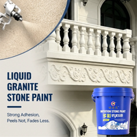 Nouveau produit Peinture en pierre en spray sans joint pour façade de bâtiment complexe