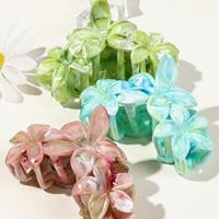 Nouvel Arrivage Pince à Cheveux Fleur Marbrée 9,5 cm, Pinces à Cheveux Fleur Hawaïenne, Pince à Cheveux Plumeria, Pince à Cheveux Hibiscus pour Femme