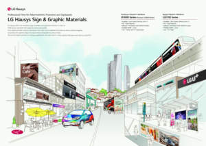 LG Hausys LT4000シリーズPVCサテンビニールロールOracal 651カットカラー変更用広告ポスター素材 - Product Image 2