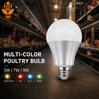 Ampoule LED basse tension 48V DC pour volailles, IP67, dimmable, E27, éclairage pour poulailler, pour systèmes d'éclairage des fermes avicoles commerciales