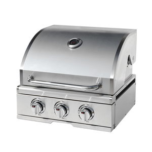 Nouveau <span class=keywords><strong>Barbecue</strong></span> à <span class=keywords><strong>gaz</strong></span> encastrable haut de gamme 3 brûleurs en acier inoxydable 430 avec couvercle rond pour jardin - Product Image 3