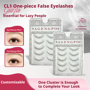 <span class=keywords><strong>Cils</strong></span> en bande style manga, effet vison, faits à la main, vente en gros AGENGPO CL1 C pour des <span class=keywords><strong>faux</strong></span> <span class=keywords><strong>cils</strong></span> naturels longue durée, emballage personnalisé - Product Image 2