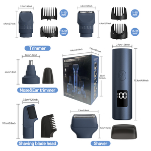 Máy cắt tỉa lông, râu, tóc 5 trong 1, chống nước IPX6, bán buôn, cao cấp, kèm đế sạc - Product Image 6