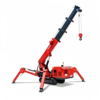 Mini-grue araignée hydraulique de 3 tonnes et 5 tonnes, rotation à 360 degrés, grue araignée mobile télécommandée