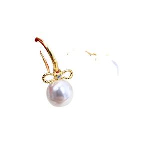 Accessoires en argent S925 pour la création de bijoux, perles rondes de 7-9 mm, plateau vide 21624, nœud en argent, crochet d'oreille avec perles rondes de 7-9 mm, 21624 - Product Image 5