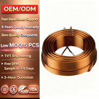 Inductor de Núcleo de Aire Autoadhesivo de Cobre OFC 99.99% de Grado Audiófilo para Crossover de Audio Hi-Fi y Sensores