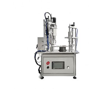 เครื่องบรรจุและปิดฝาอัตโนมัติแบบโต๊ะหมุน ใช้ได้กับน้ำหอม น้ำมันหอมระเหย เครื่องสำอาง สเปรย์ น้ำยาบ้วนปาก ไวน์ และผลิตภัณฑ์อื่นๆ - Product Image 3