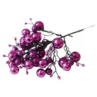 Meerkleurige Scandinavische minimalistische kerstblad-simulatie fruit-bes-slinger snoeien kerstboomdecoraties