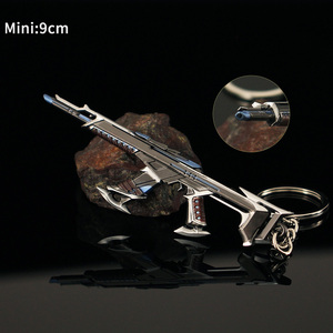 Kuronami Vandal Jordaan Valorant métal porte-clés <span class=keywords><strong>jordan</strong></span> porte-clés killjoy court pistolet modèle jouets vacances cadeau porte-clés noël - Product Image 6