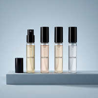 Flacon de parfum en verre transparent, atomiseur de parfum de voyage transparent, flacon pulvérisateur vide portable pour échantillon cosmétique