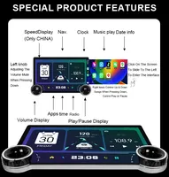 Autoradio Android 2 Din avec double commande rotative, écran 9 pouces 2K Diamond, lecteur DVD et IA pour voiture