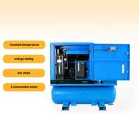 Compresseur d'air industriel électrique à vis VSD Nanxiang 4-en-1 haute pression 8-25 bars 7,5 kW avec sécheur et réservoir