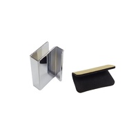 Poignées de porte en verre de conception moderne avec des poignées de doigt tactiles magnétiques