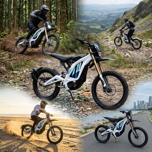 Motocicleta Todoterreno Ligera X Cross de 72V 10000W con Motor Central, Batería de Litio de 35Ah, 85km/h, Híbrida - Product Image 3