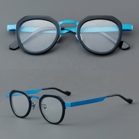 Lunettes en Acétate Combinées Vente en Gros Montures Optiques Rétro Vintage pour Femmes et Hommes