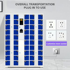 Estación de Carga para Teléfonos Celulares Inteligentes, Casillero de Carga Impermeable con Puerta de Acrílico Transparente - Product Image 3
