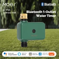 MOES Tuya Smart - Temporizador de Riego Inteligente de 1 Salida con Válvula, Controlador Programable Automático, Retraso por Lluvia, Filtro, Control por App