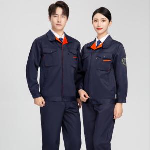 Traje de trabajo general a prueba de ácidos de sarga gruesa antiestática, a prueba de álcalis, uniforme de ropa de trabajo para hombres de invierno con logotipo, ropa de trabajo - Product Image 3