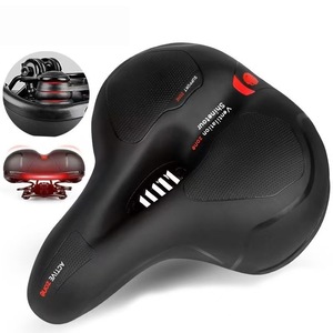 Cojín de bicicleta suave y supergrueso, asiento de bicicleta de montaña Universal con función de masaje, accesorio de sillín absorbente de golpes - Product Image 2