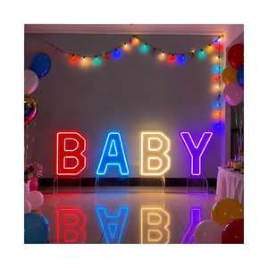 Wedding Giant Numbers 3d Sign Oh Baby Full Color Rgb Letters Rgb <b>Lighting</b> Programmable Led Electronic Sign Custom Party Supply - Product Image 2