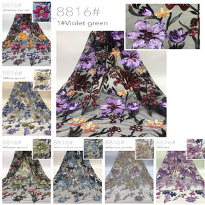 Qipao Đầy Màu Sắc Sequin Thêu Thời Trang Qipao Wedding Dress Vải Ren Thêu Sequin Chất Liệu - Product Image 5