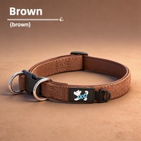 Collier pour chien réglable, durable, rechargeable, confortable en coton, collier doux pour le cou, pour la promenade en plein air, convient aux chiens de petite/moyenne/grande taille
