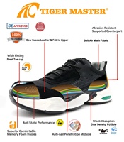 Sepatu Safety Pria Model Rendah OEM untuk Gudang, Gaya Sport, Nyaman, Anti Tusuk, Pelindung Baja di Ujung Jari, Anti Benturan, Sol PU Anti Minyak & Anti Selip