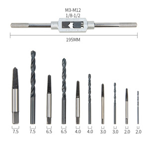 Kit d'extracteurs de vis en spirale métriques en acier pour la réparation des vis cassées, des filetages abîmés et des boulons endommagés - Product Image 5