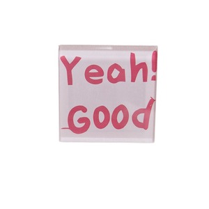 Personalised Odm Custom Modern Magnets Acrylic Souvenir Square Magnetic Cute Fridge Magnet With Words - Product Image 4