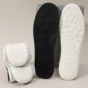 5 paires de semelles intérieures blanches unisexes, respirantes, hautement élastiques, douces, déodorantes, absorption des chocs, soutien de la voûte plantaire, coussinets de confort pour chaussures - Product Image 1