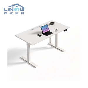 Bảng điều khiển đôi đơn giản điện có thể điều chỉnh chiều cao mô hình cơ bản bàn văn phòng đặt hàng đóng gói Bàn máy tính đứng - Product Image 1