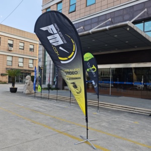 Настраиваемые наружные пляжные флаги с перьями, рекламные флаги с развевающимися флагами с бизнес-логотипом различных размеров и цветов - Product Image 5