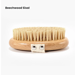 Spazzola per il Corpo Ovale Personalizzabile con Logo, Esfoliante per Uso Bagnato/Asciutto, in Legno di Faggio con Setole di Cinghiale e Sisal, per Massaggio della Pelle Secca, Stile Semplice - Product Image 5
