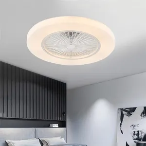 Gros maison moderne intelligent 50cm luxe dimmable led plafond ventilateur lumière avec télécommande