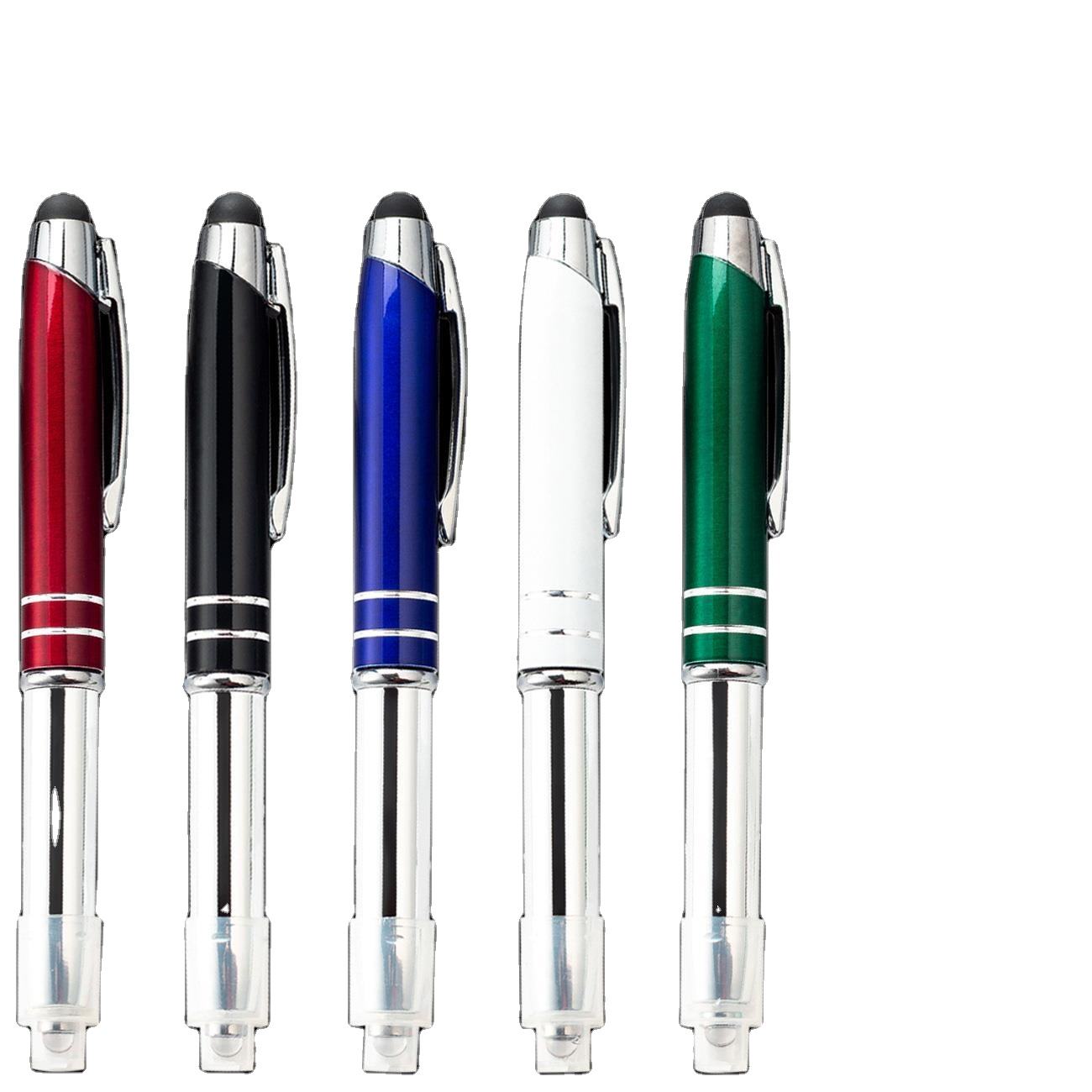 Multi-Function Capacitive Ballpoint Pen with LED Flashlight Stylus