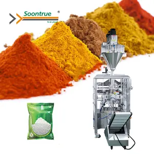 fully automatic 100g - 1kg flour masala powder spice auger filling vertical packing machine