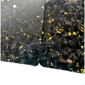 Folha de fibra de carbono colorida composta forjada XC Carbon 3k/placa de fibra de carbono preto azul vermelho amarelo roxo