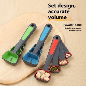 4-Piece Retractable Funnel Folding <b>Measuring</b> <b>Cup</b> <b>Set</b> Coffee Flour Scale Baking Utensils Essential Kitchen Tools - Product Image 2