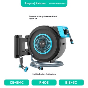 Carrete de Manguera de Jardín Retráctil Automático de ABS y PVC, Duradero, Montable en Pared, Sistema de Riego de Alta Presión de 150 PSI para Coche - Product Image 2