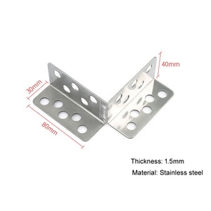 Staffa Angolare a L in Acciaio Inossidabile, Connettore per Angoli ad Alta Resistenza, Fissaggio per Piastrelle, Armadi e Supporti per Scaffali - Product Image 3