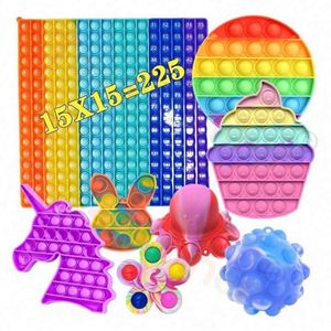 New 2025 Trendy Quality PU <b>Silicone</b> Fidget Toys Game Kawaii EDC Push Light Stress Relief Desk Fidget <b>Tools</b> for Adults & Kids - Product Image 1