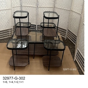 Modern Portable Metal Coffee <b>End</b> <b>Table</b> With Iron Frame For Living Room Bedroom And Hotel Use - Product Image 2